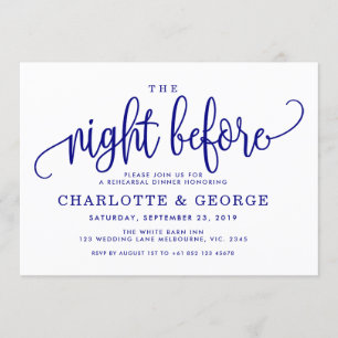 Marine blau der Nacht vor Einladung