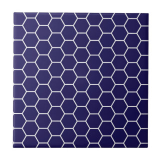 Marine-Blau-geometrisches Fliese