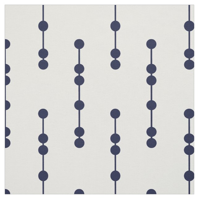 Marine-Blau-geometrisches Punkt-Muster Stoff (Muster)