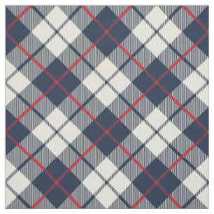 Marine-Blau-kariertes Muster Stoff