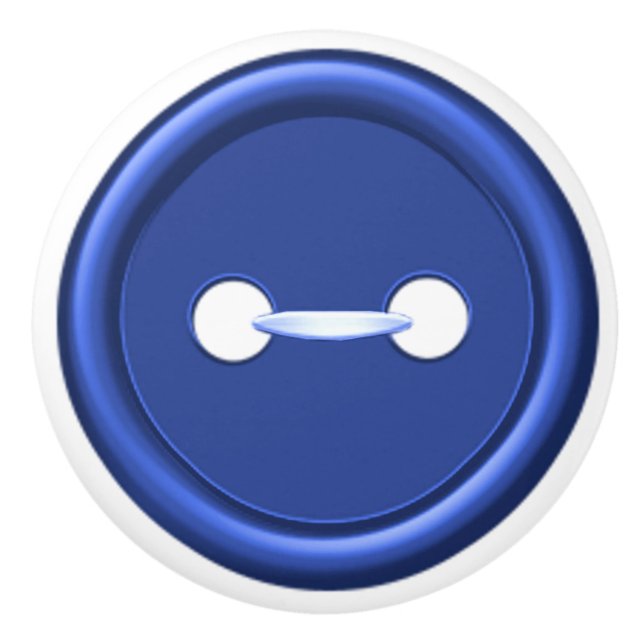 Marine-Blau-Knopf-Fach-Zug Keramikknauf (Vorderseite)