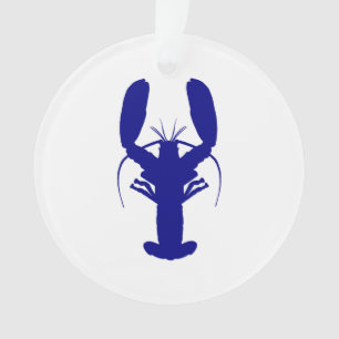 Marine-Blau-Küstendekor-Hummer Ornament