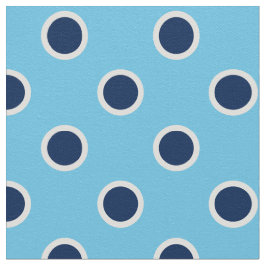Marine-Blau-Tupfen-Muster auf hellblauem Gewebe Stoff