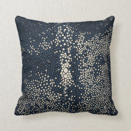 Marine-Blau u. SahneShagreen Kissen