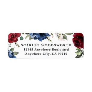 Marine-Blau und Burgunder erröten rosa