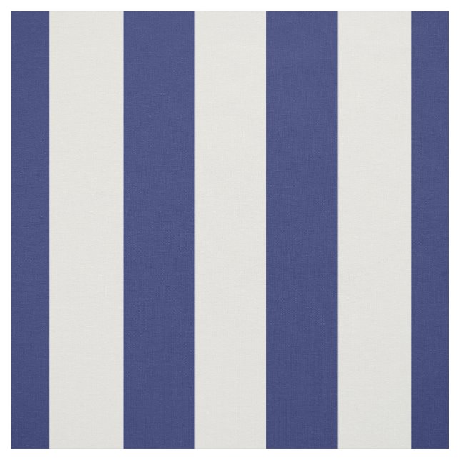Marine-Blau und Weiß 1,5" Streifen-Muster Stoff (Muster)