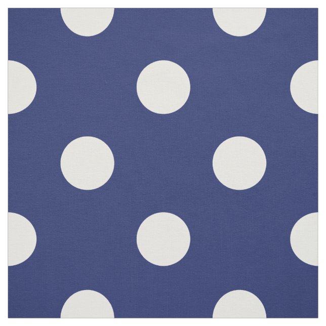 Marine-Blau-und Weiß-Tupfen-Muster Stoff (Muster)