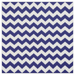 Marine-Blau-und weißesZickzack Zickzack-Muster Stoff