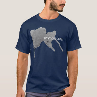 Marine-blaue Tinten-Stelle T-Shirt