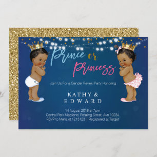 Marine-Blaugeschlecht decken Einladung auf