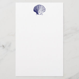 Marine-Blauseashell-Briefpapier Briefpapier