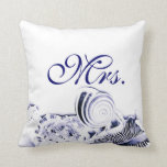 Marine-BlauSeashells Herr u. Frau Pillow Set von Kissen<br><div class="desc">Einfache künstlerische Marine-BlauSeashells,  die Frau Pillow,  ein Set von zwei Wedding sind. Sehen Sie Herrn hier:</div>