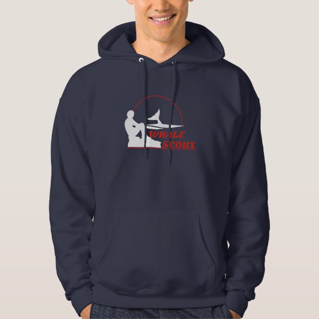 Marine-Blauwal-PfadfinderHoodie Hoodie (Vorderseite)