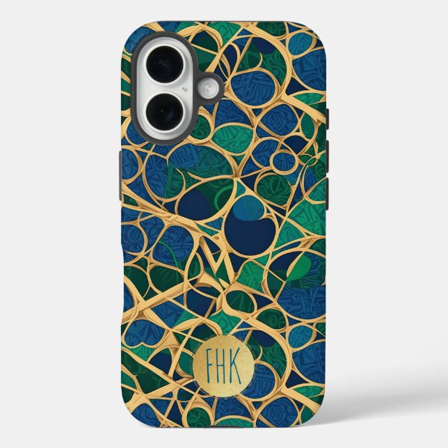 Marine Blue, Aquamarin, Emerald Case-Mate iPhone Hülle (Rückseite)