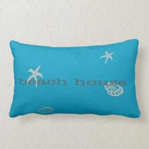 Marine Blue Beach House Nautic Theme Pillow Lendenkissen