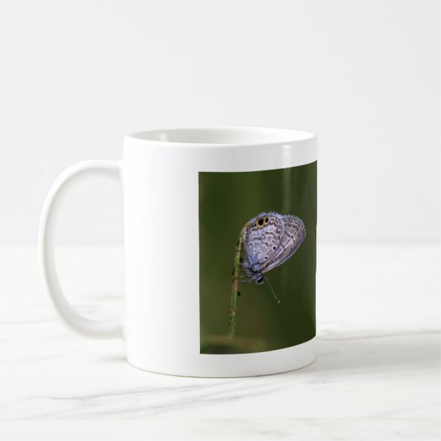 Marine Blue Butterfly Tasse (Links)