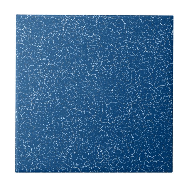Marine Blue Crackle Glaze Solid Color Tile Fliese (Vorderseite)