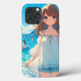 Marine Blue Girl Case-Mate iPhone Hülle