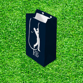 Marine Blue Golf Mittlere Geschenktüte