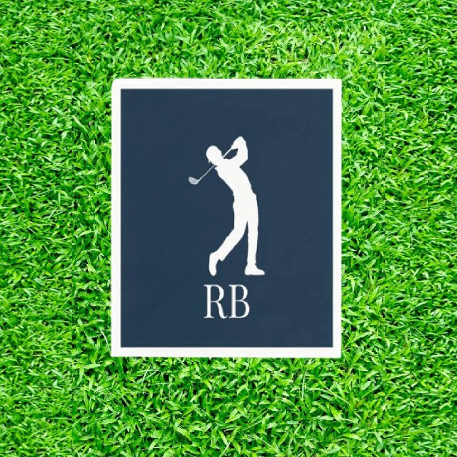 Marine Blue Golf Serviette (Tee-rrific Treasures for Dad's Best Swing!)