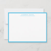 Marine Blue Simple Line Moderne Klassik Minimalist