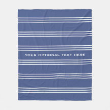 Marine Blue Stripes-Vliesdecke