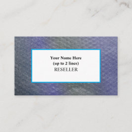Marine Blues Bubble Wrap Background Reseller Visitenkarte