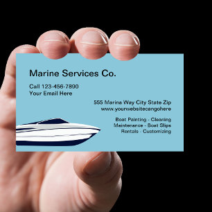Marine-Boot-Serviceleistungen Visitenkarte