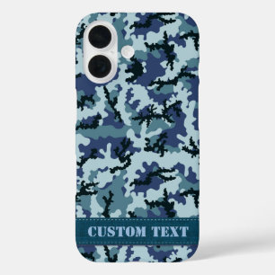 Marine Camouflage iPhone 16 Hülle