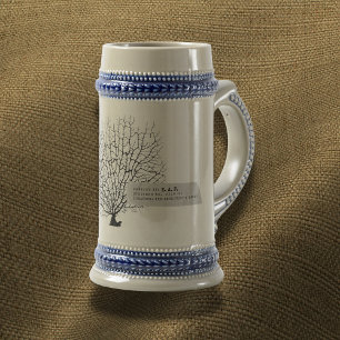 Marine Conservatory Stein: Meerfächer-Exemplar-Tas Bierglas
