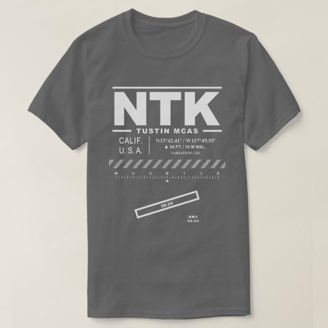 Marine Corps Air Station MCAS Tustin NTK T - Shirt (Design vorne)