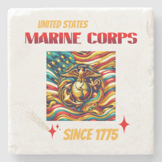 Marine Corps Seit 1775 Stone Untersetzer