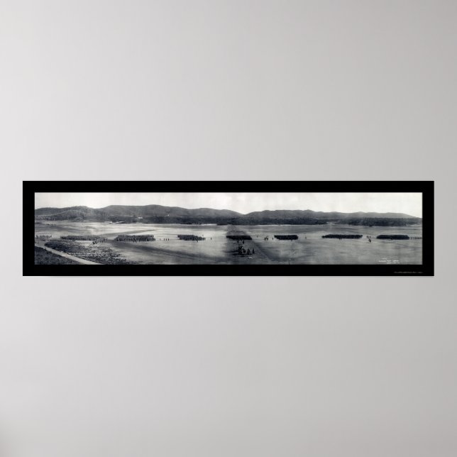 Marine Dress Parade Foto 1911 Poster (Vorne)