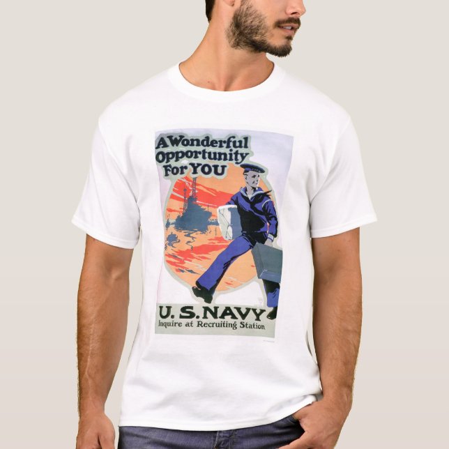 Marine - eine wunderbare Gelegenheit (US02294) T-Shirt (Vorderseite)