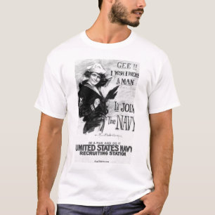 Marine-einziehenplakat T-Shirt