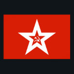 Marine-Flagge der Sowjetunion Poster<br><div class="desc">Erleben Sie den Kalten Krieg mit diesem Poster der Flagge der Sowjetmarine.</div>