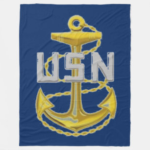 MARINE-FLEECE-DECKE FLEECEDECKE
