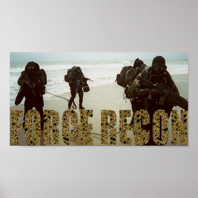 Marine Force Recon Poster (Vorne)