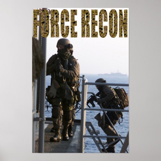 Marine Force Recon Poster (Vorne)