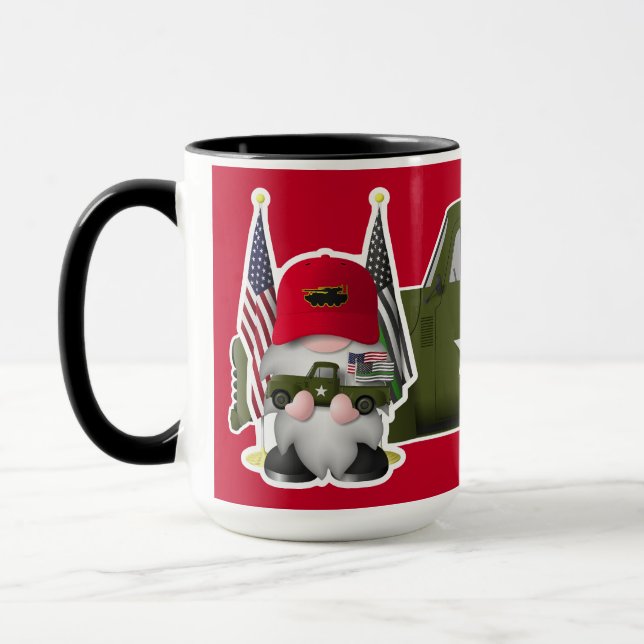 Marine Gnome mit militärischem LKW Tasse (Links)