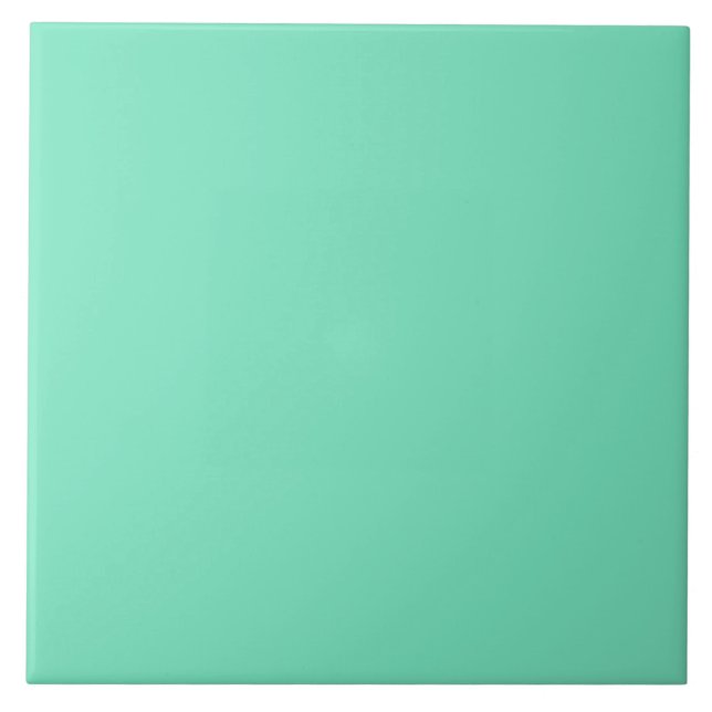 Marine Green Blue Aqua Turquoise 2015 Color Trend Fliese (Vorderseite)