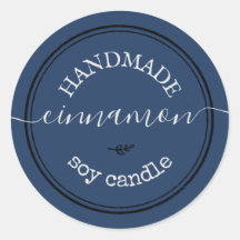Marine Handgeschriebenes Schwarzrand-Produktetiket