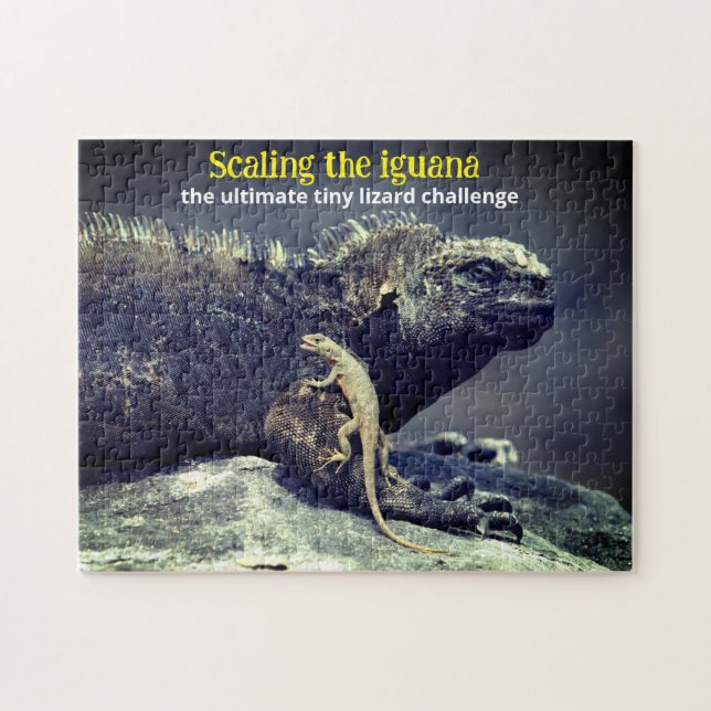 Marine Iguana und Lava Lizard Puzzle (Horizontal)