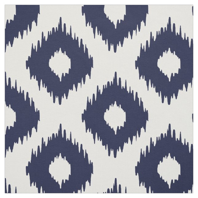 Marine Ikat Muster Stoff (Muster)