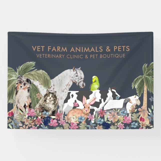 Marine Katzen Hund Haustier Banner (Horizontal)