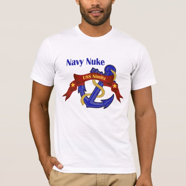 Marine-Kernwaffe ~ USS Nimitz T-Shirt (Vorderseite)