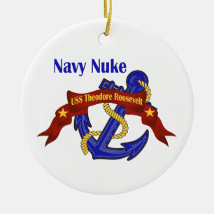 Marine-Kernwaffe USS Theodore Roosevelt Keramik Ornament