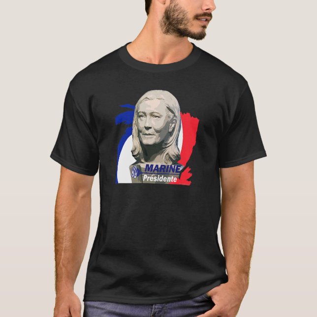 Marine Le Pen Presente T-Shirt (Vorderseite)