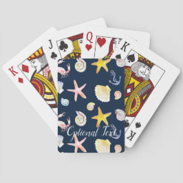 Marine Life & Anchors (Dark Playing Cards) Spielkarten
