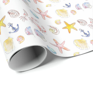 Marine Life & Anchors Geschenkpapier